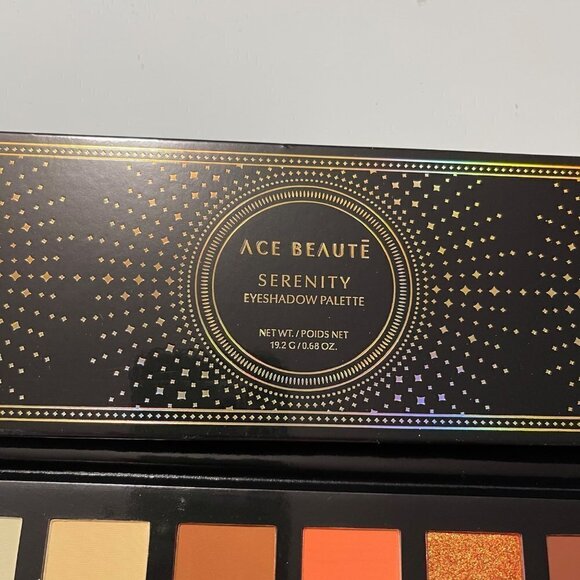 Ace Beauté BNIB 12 Shade Matte & Shimmer Warm Toned Serenity Eyeshadow Palette - Picture 5 of 7